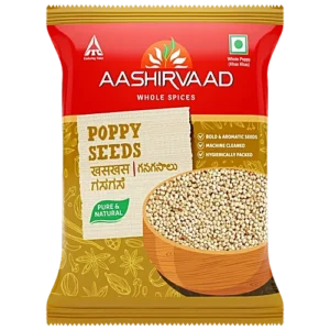 Aashirvaad Pure Whole Poppy Seeds Khaskhas (50 Gms)