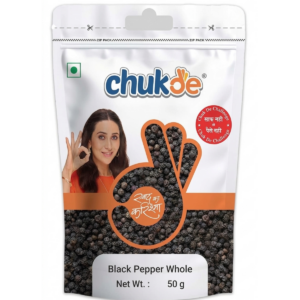 Chukde Black Pepper Whole (50 Gms)