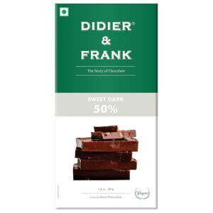 Didier & Frank Sweet Dark - 50% Dark Dark Chocolate Bar (40 Gms)
