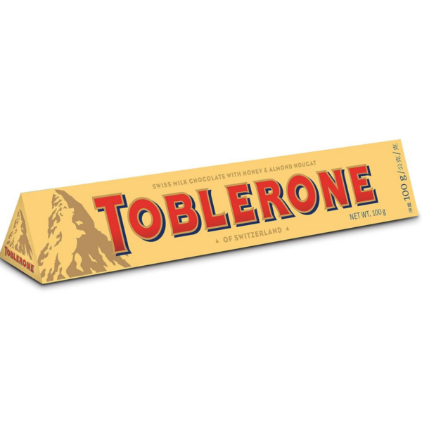 rge Toblerone Milk Chocolate Bar (100 Gms)