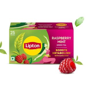 Lipton Raspberry Mint Green Tea Bags (25 Pcs)