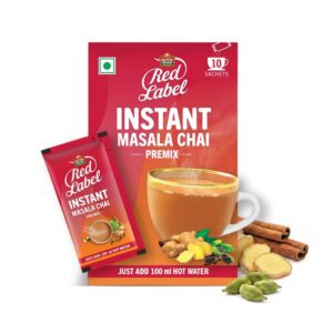 Brooke Bond Red Label Elaichi Instant Tea Premix (10 x 14.5 g)