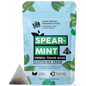The Tea Trove Spearmint Herbal Infusion Bags (40 Pcs)